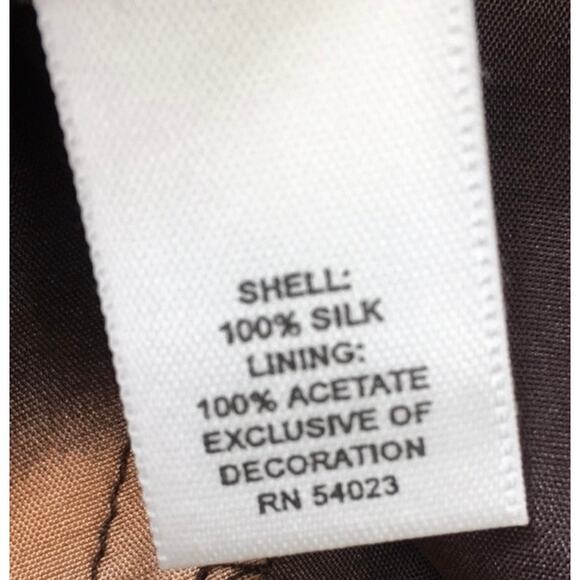 Banana Republic Brown Cream Chevron Striped Halter
Midi Dress Size 2 100% Silk - Picture 5 of 8